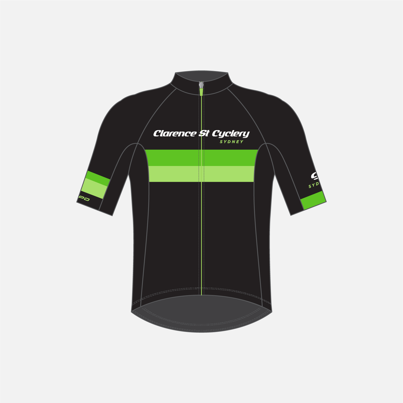 Clarence St Cyclery x Capo Shop Jersey Black